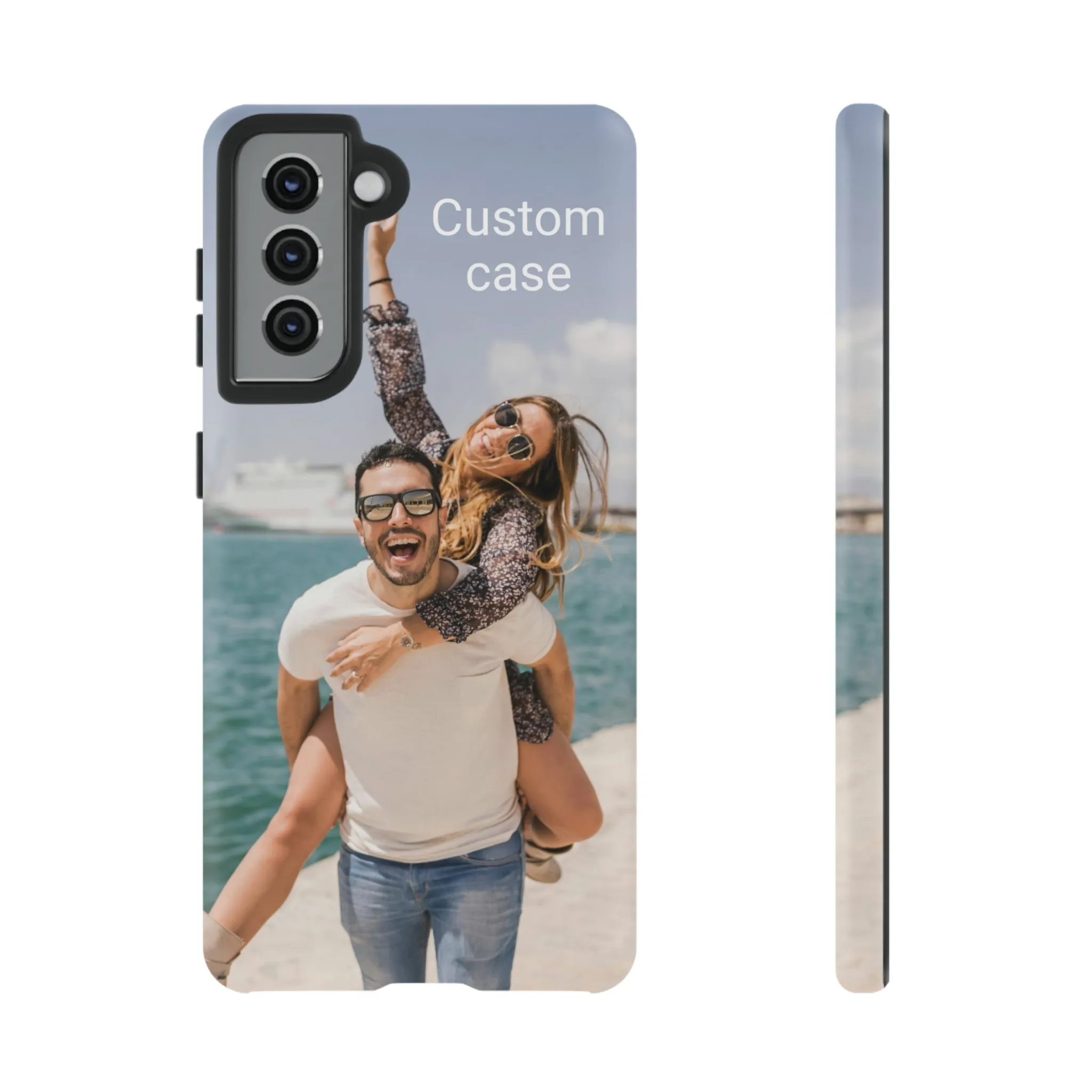 Custom Photo Tough Phone Case, Personalized Picture iPhone 15 14 13 Pro Max 12 11 8 Plus X XR XS Samsung Galaxy S23 Google Pixel