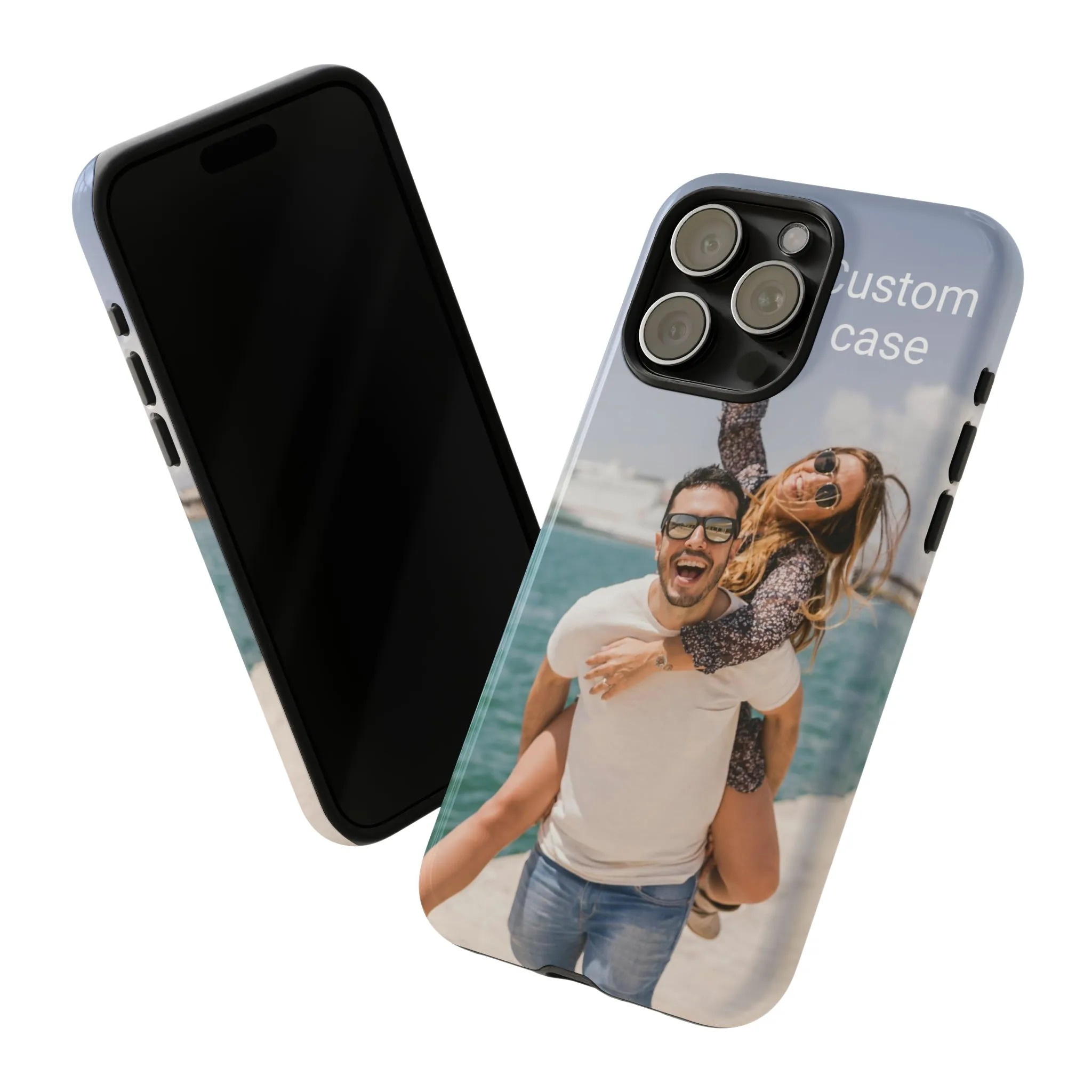 Custom Photo Tough Phone Case, Personalized Picture iPhone 15 14 13 Pro Max 12 11 8 Plus X XR XS Samsung Galaxy S23 Google Pixel