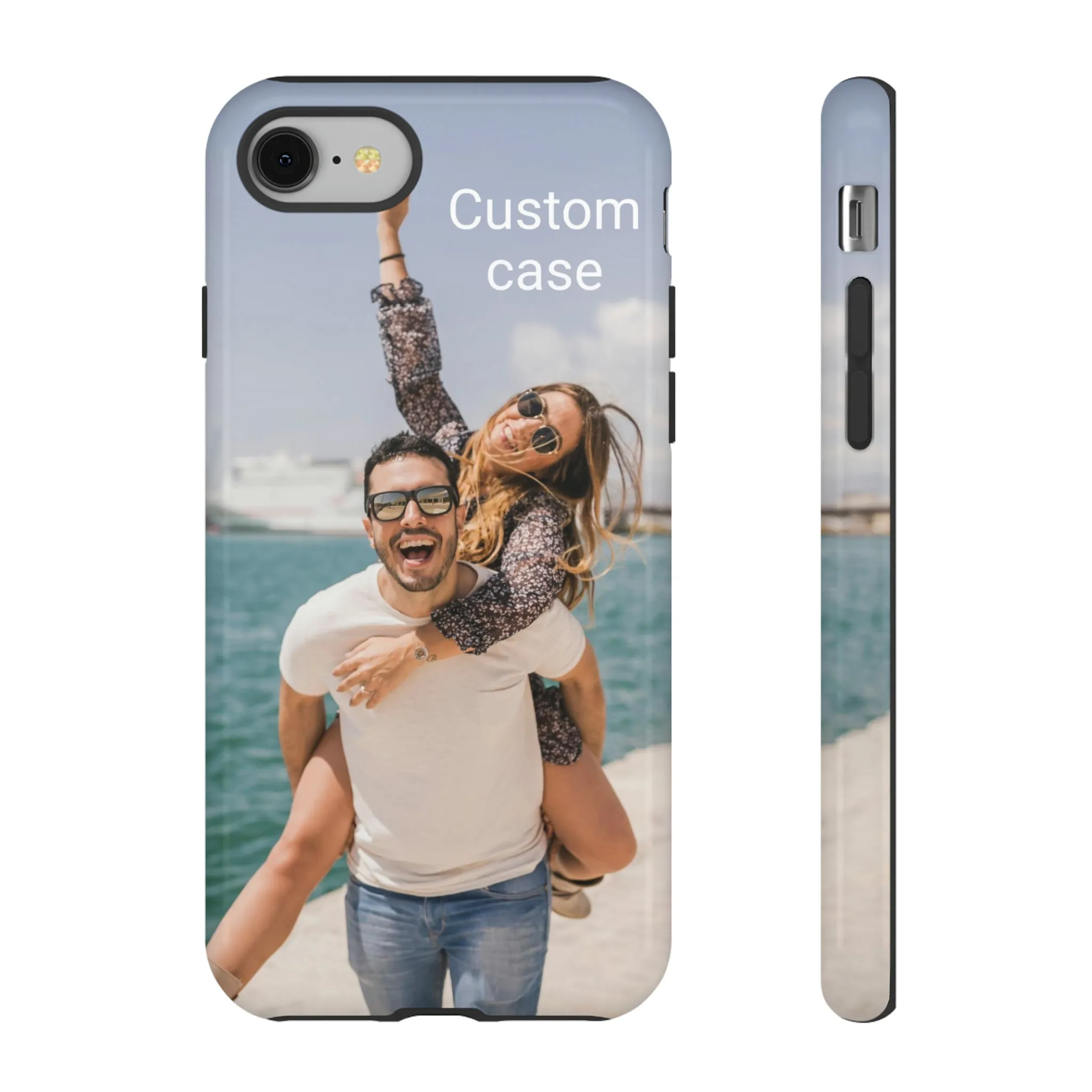 Custom Photo Tough Phone Case, Personalized Picture iPhone 15 14 13 Pro Max 12 11 8 Plus X XR XS Samsung Galaxy S23 Google Pixel