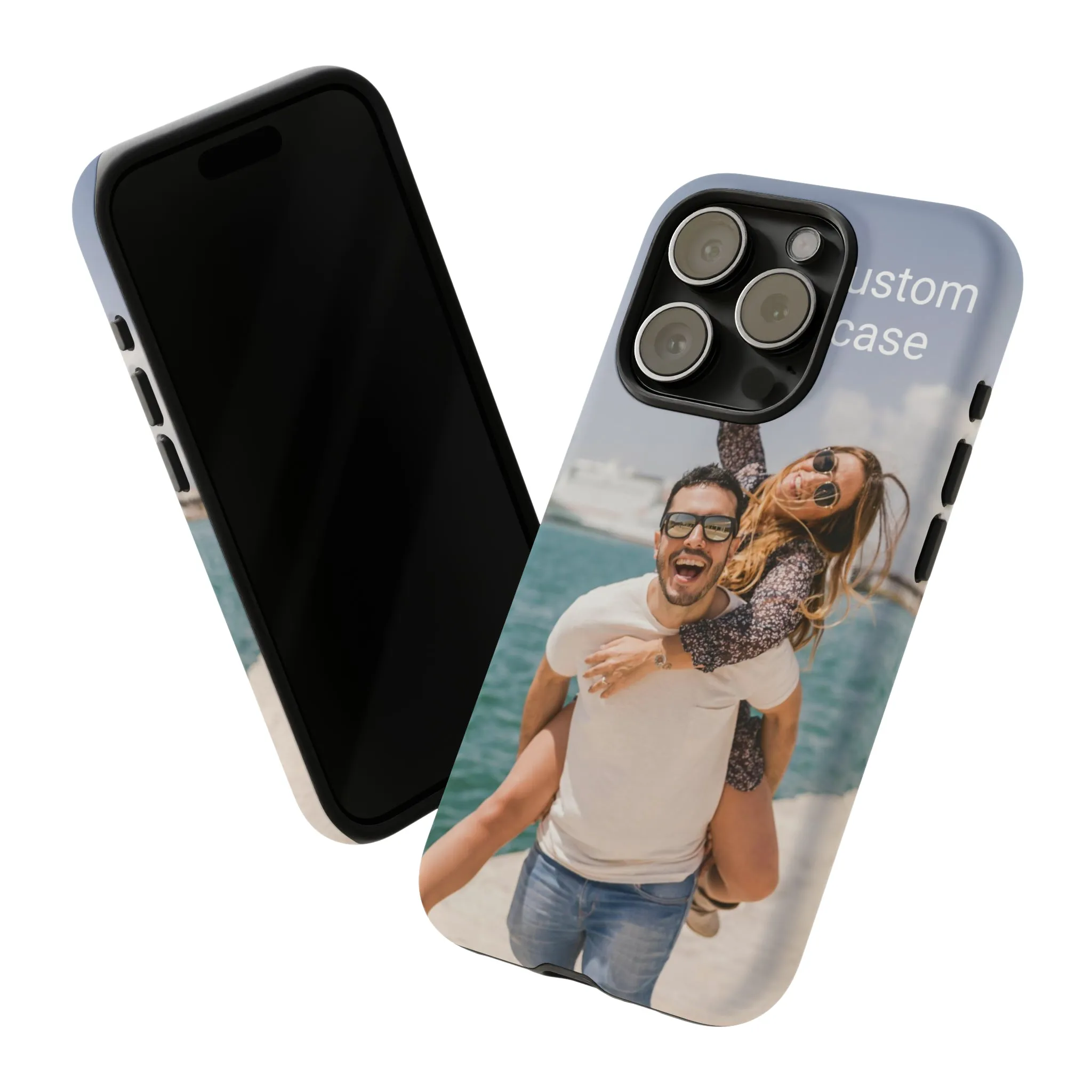 Custom Photo Tough Phone Case, Personalized Picture iPhone 15 14 13 Pro Max 12 11 8 Plus X XR XS Samsung Galaxy S23 Google Pixel