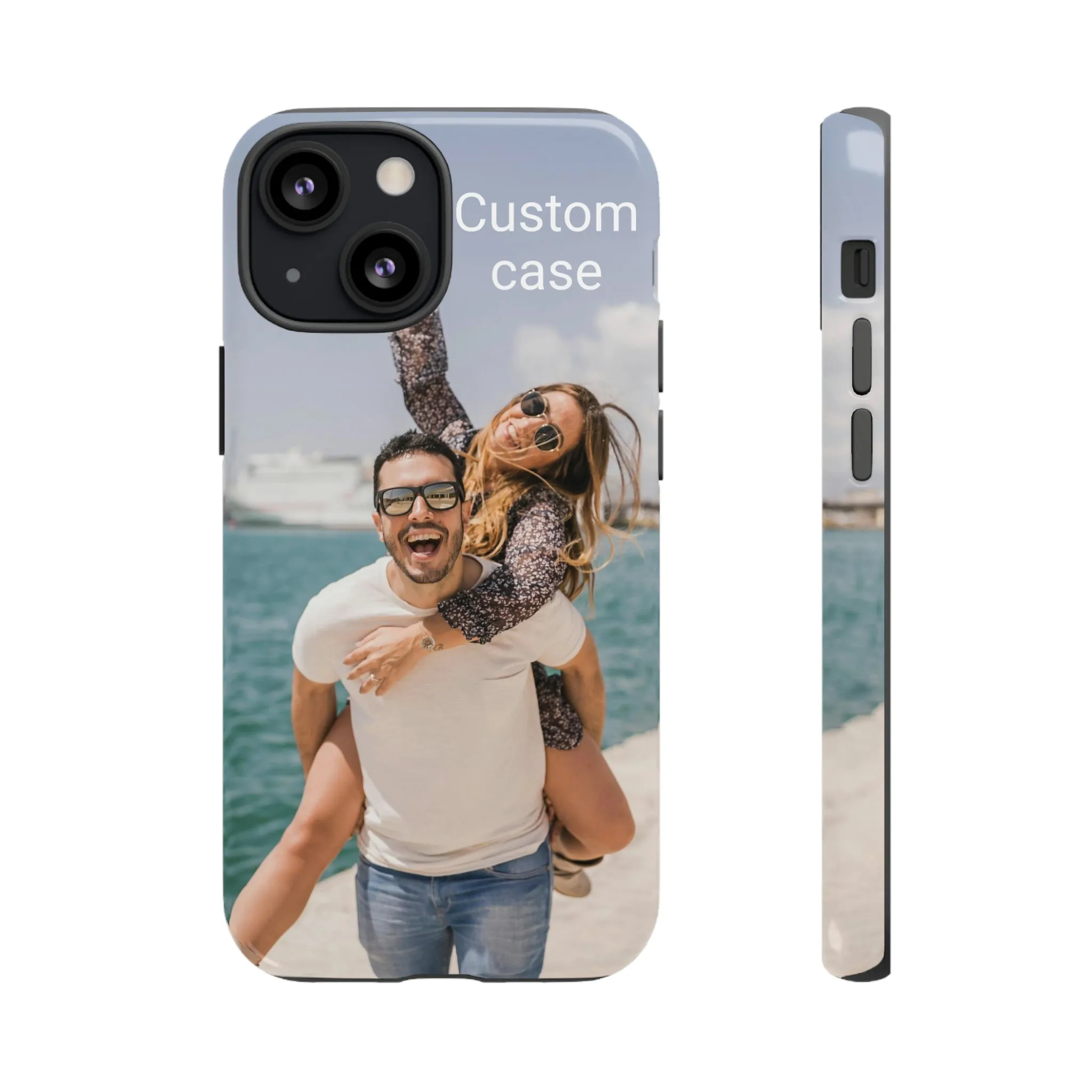 Custom Photo Tough Phone Case, Personalized Picture iPhone 15 14 13 Pro Max 12 11 8 Plus X XR XS Samsung Galaxy S23 Google Pixel