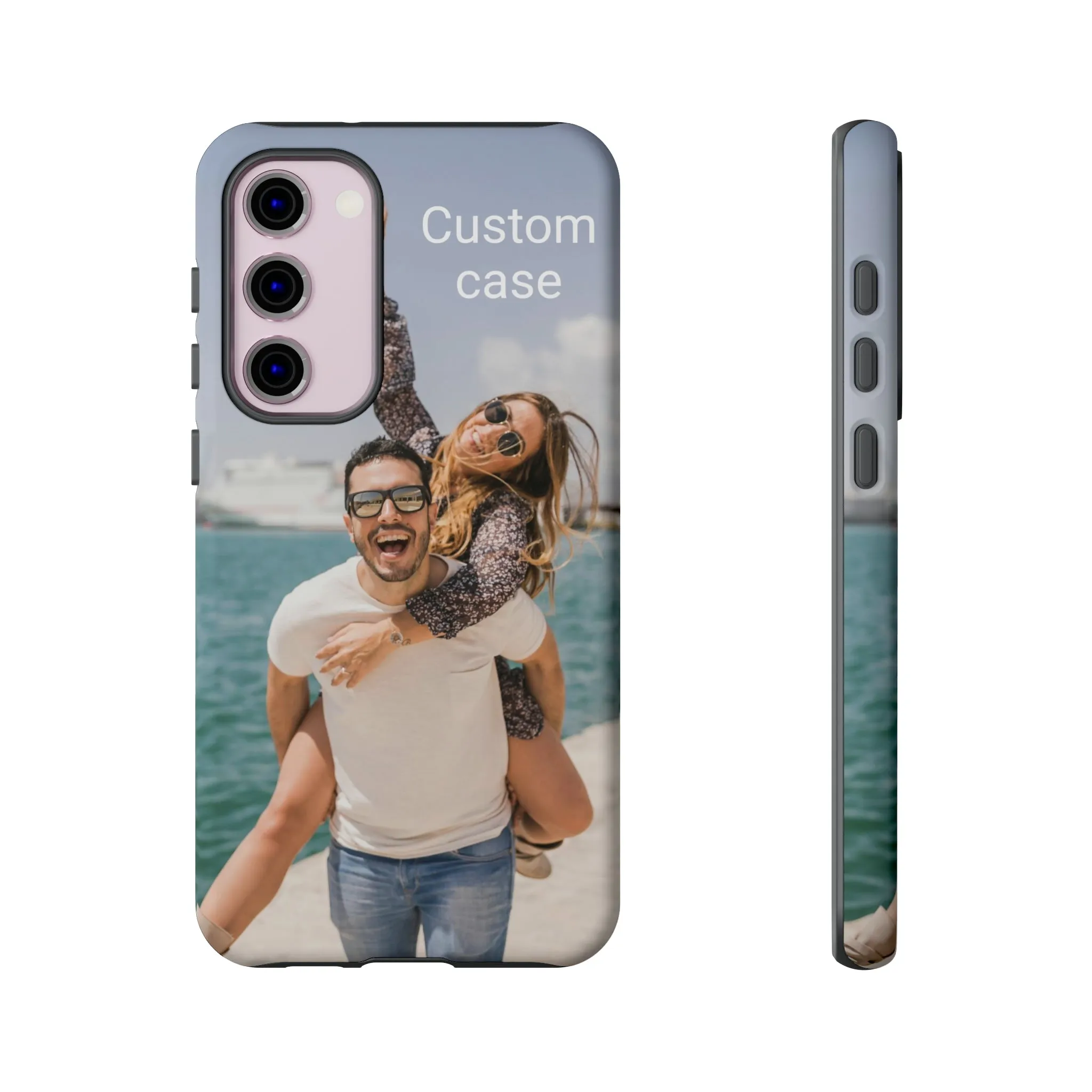 Custom Photo Tough Phone Case, Personalized Picture iPhone 15 14 13 Pro Max 12 11 8 Plus X XR XS Samsung Galaxy S23 Google Pixel