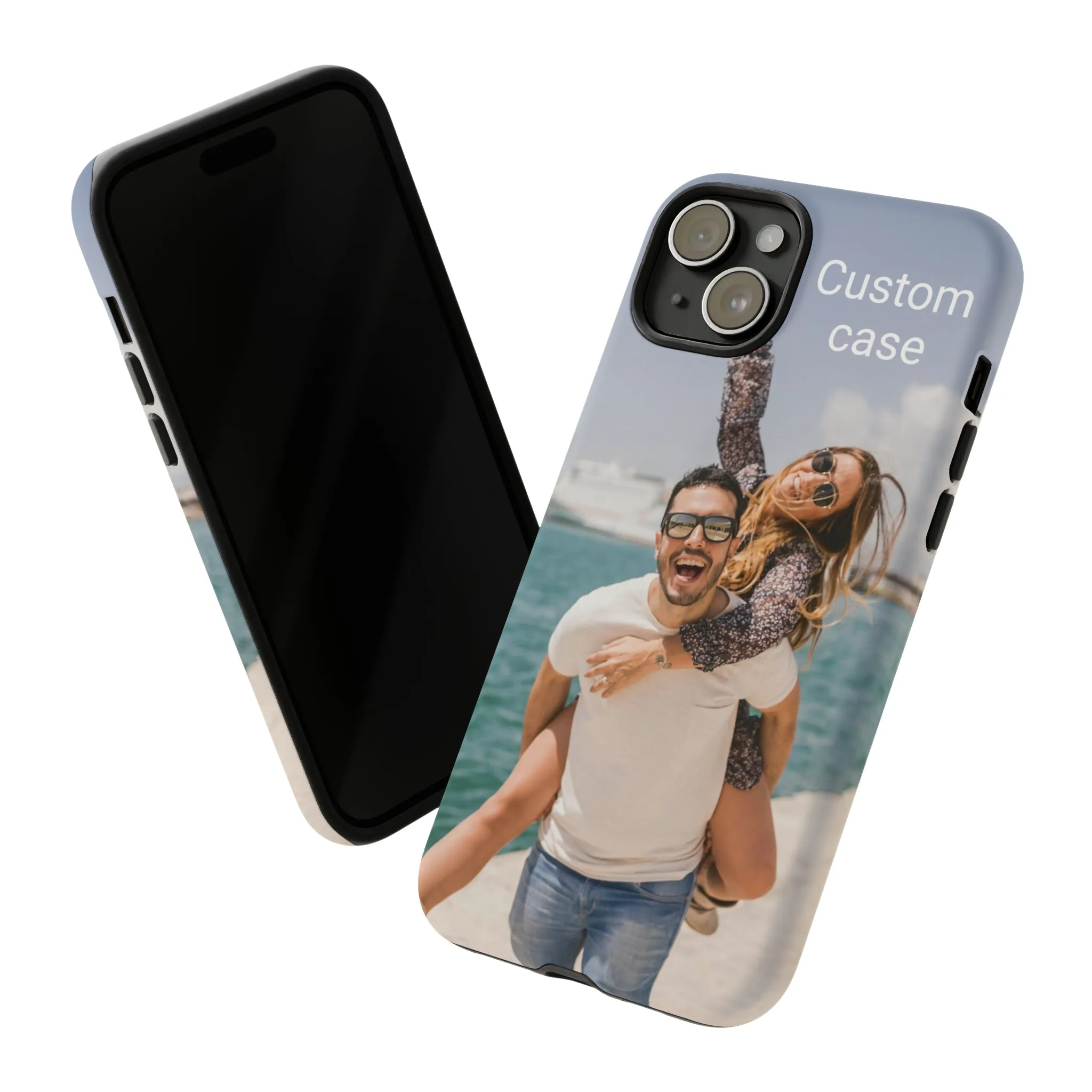 Custom Photo Tough Phone Case, Personalized Picture iPhone 15 14 13 Pro Max 12 11 8 Plus X XR XS Samsung Galaxy S23 Google Pixel