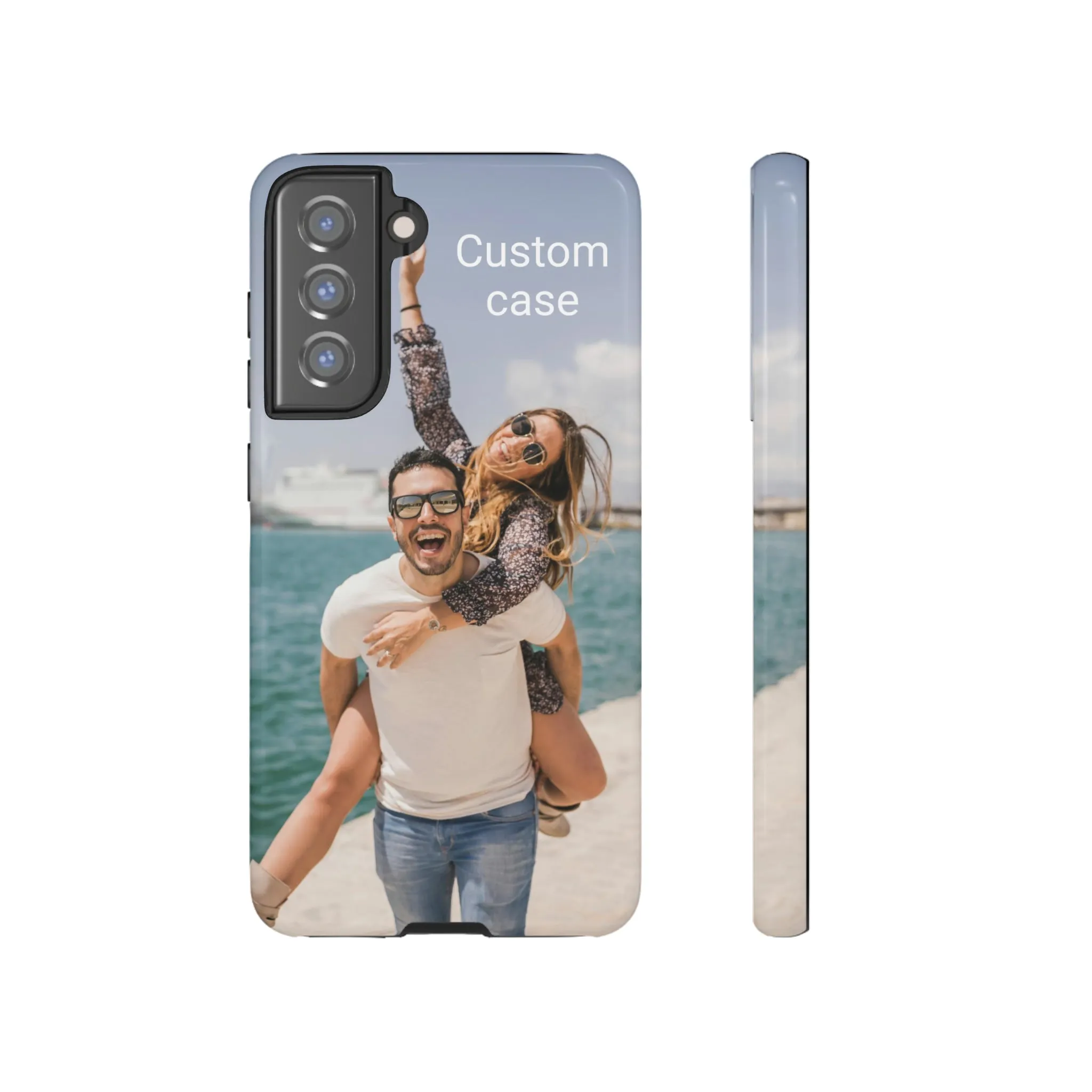 Custom Photo Tough Phone Case, Personalized Picture iPhone 15 14 13 Pro Max 12 11 8 Plus X XR XS Samsung Galaxy S23 Google Pixel