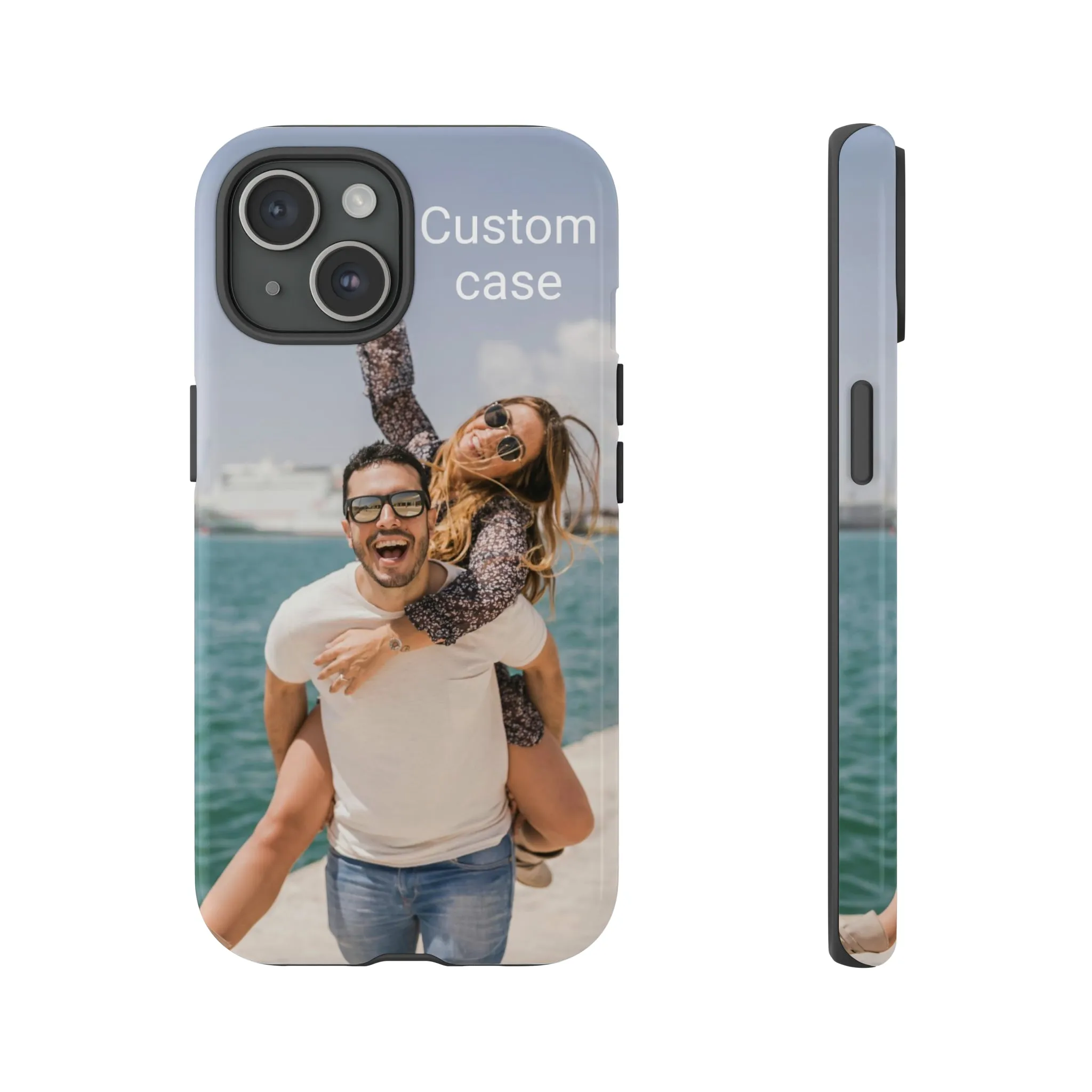 Custom Photo Tough Phone Case, Personalized Picture iPhone 15 14 13 Pro Max 12 11 8 Plus X XR XS Samsung Galaxy S23 Google Pixel