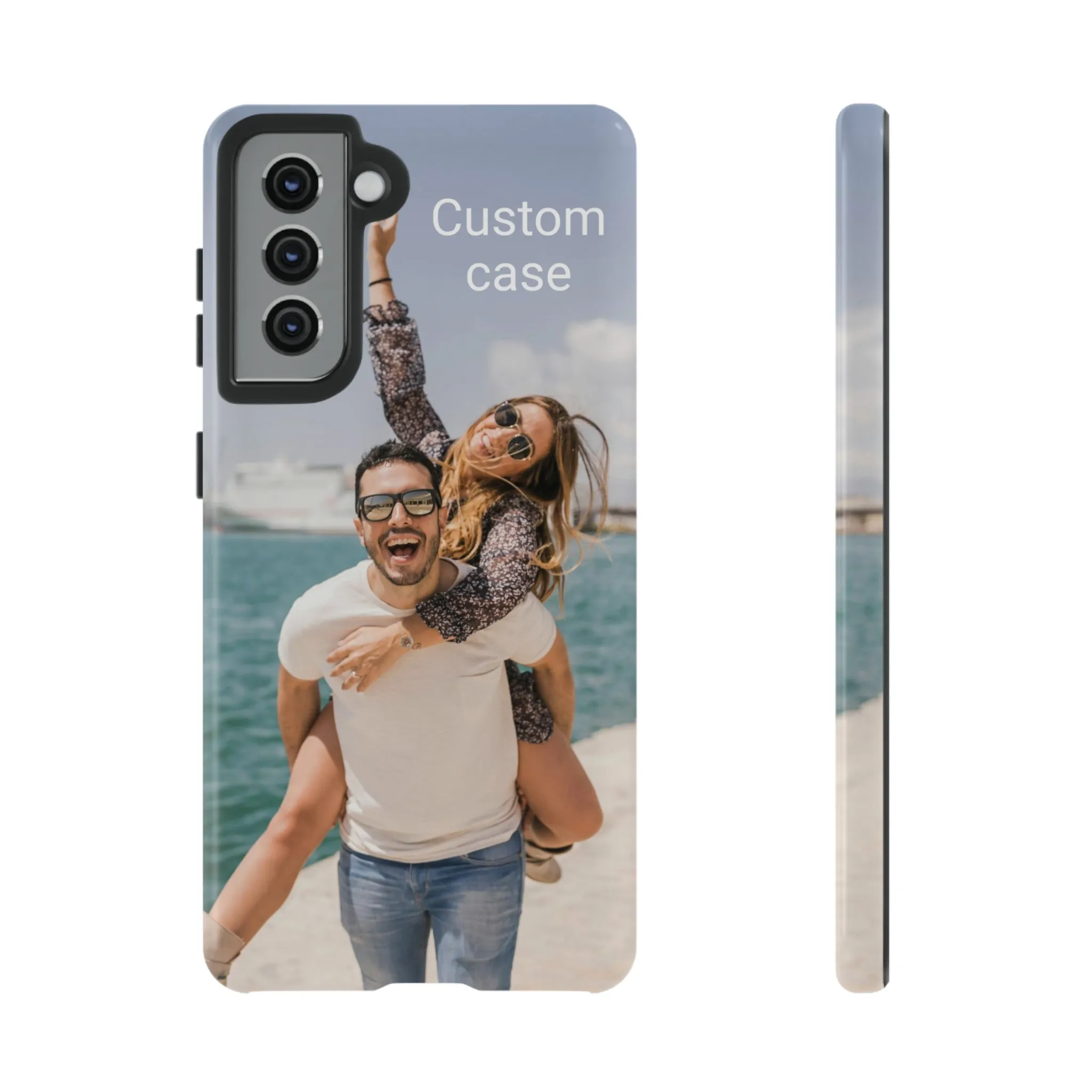 Custom Photo Tough Phone Case, Personalized Picture iPhone 15 14 13 Pro Max 12 11 8 Plus X XR XS Samsung Galaxy S23 Google Pixel