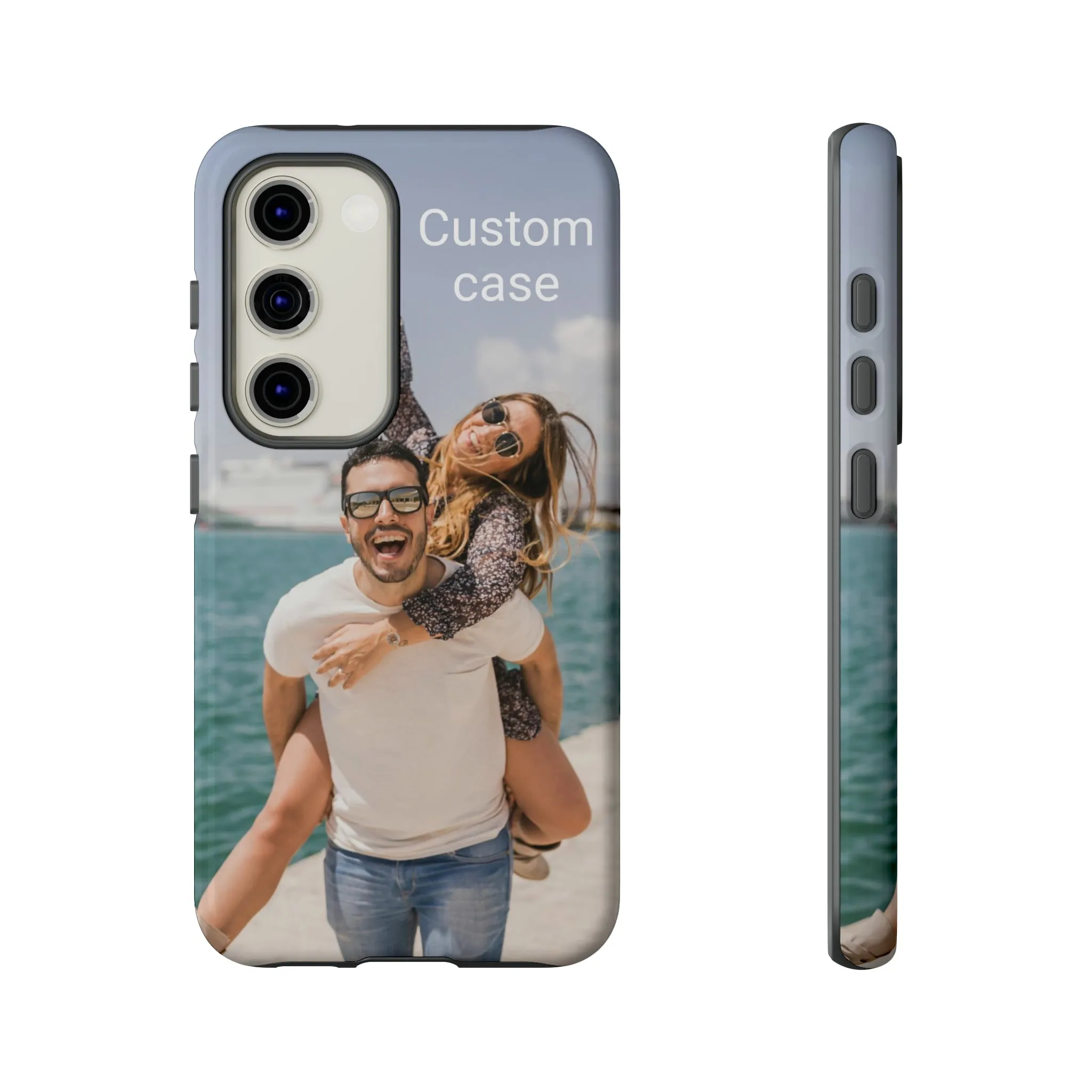 Custom Photo Tough Phone Case, Personalized Picture iPhone 15 14 13 Pro Max 12 11 8 Plus X XR XS Samsung Galaxy S23 Google Pixel