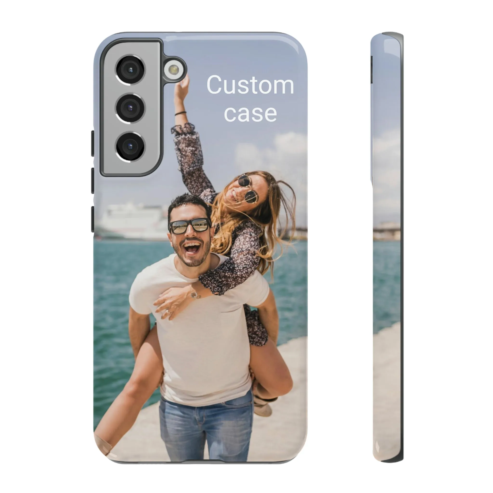 Custom Photo Tough Phone Case, Personalized Picture iPhone 15 14 13 Pro Max 12 11 8 Plus X XR XS Samsung Galaxy S23 Google Pixel