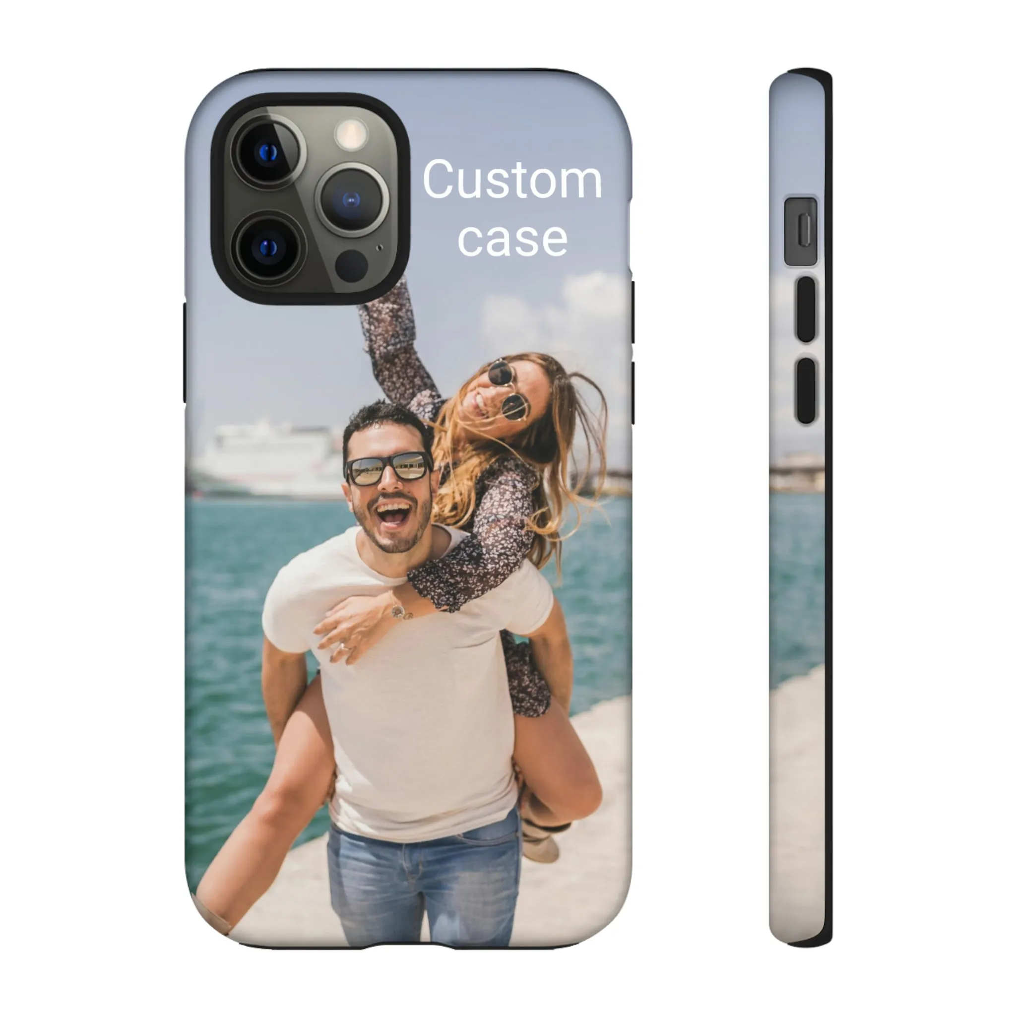 Custom Photo Tough Phone Case, Personalized Picture iPhone 15 14 13 Pro Max 12 11 8 Plus X XR XS Samsung Galaxy S23 Google Pixel