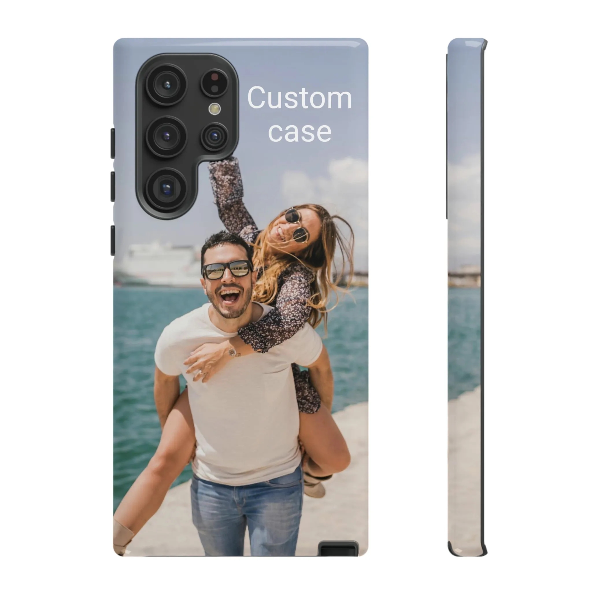 Custom Photo Tough Phone Case, Personalized Picture iPhone 15 14 13 Pro Max 12 11 8 Plus X XR XS Samsung Galaxy S23 Google Pixel