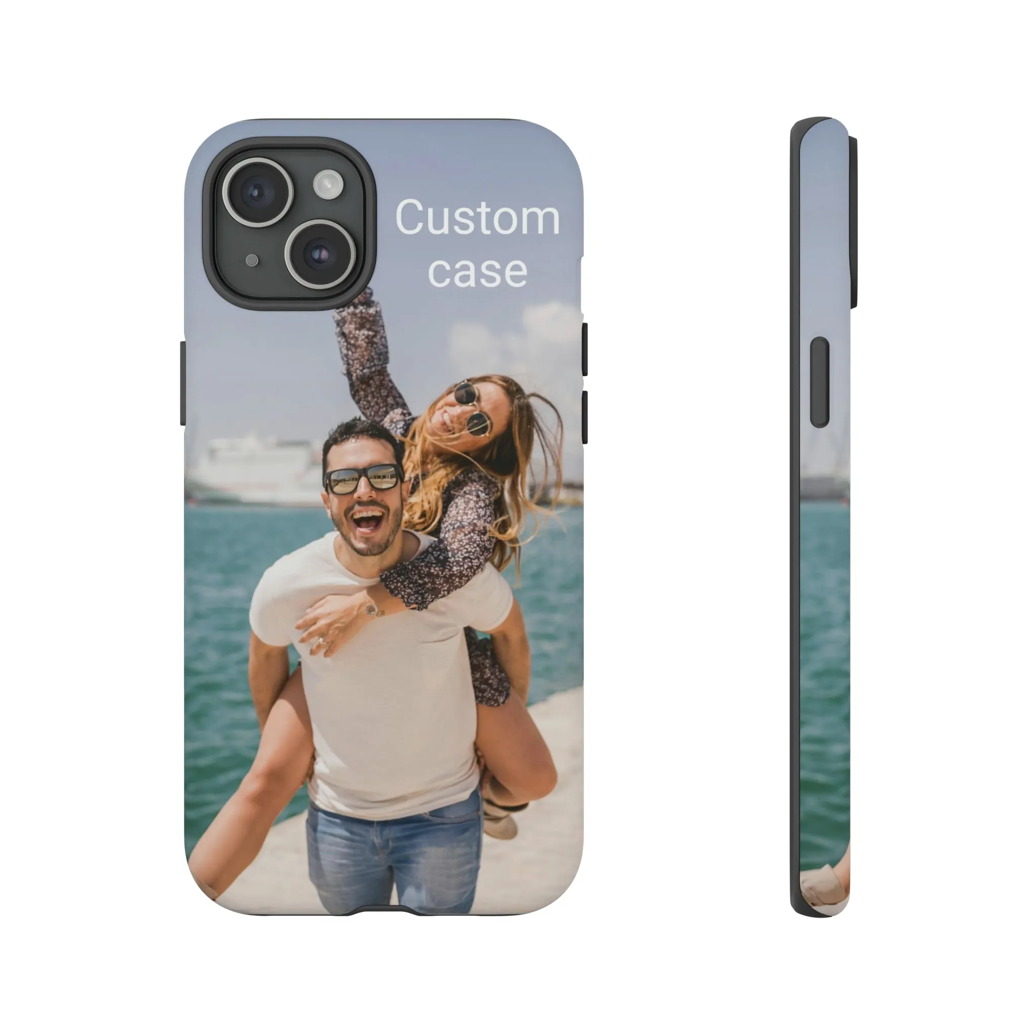 Custom Photo Tough Phone Case, Personalized Picture iPhone 15 14 13 Pro Max 12 11 8 Plus X XR XS Samsung Galaxy S23 Google Pixel