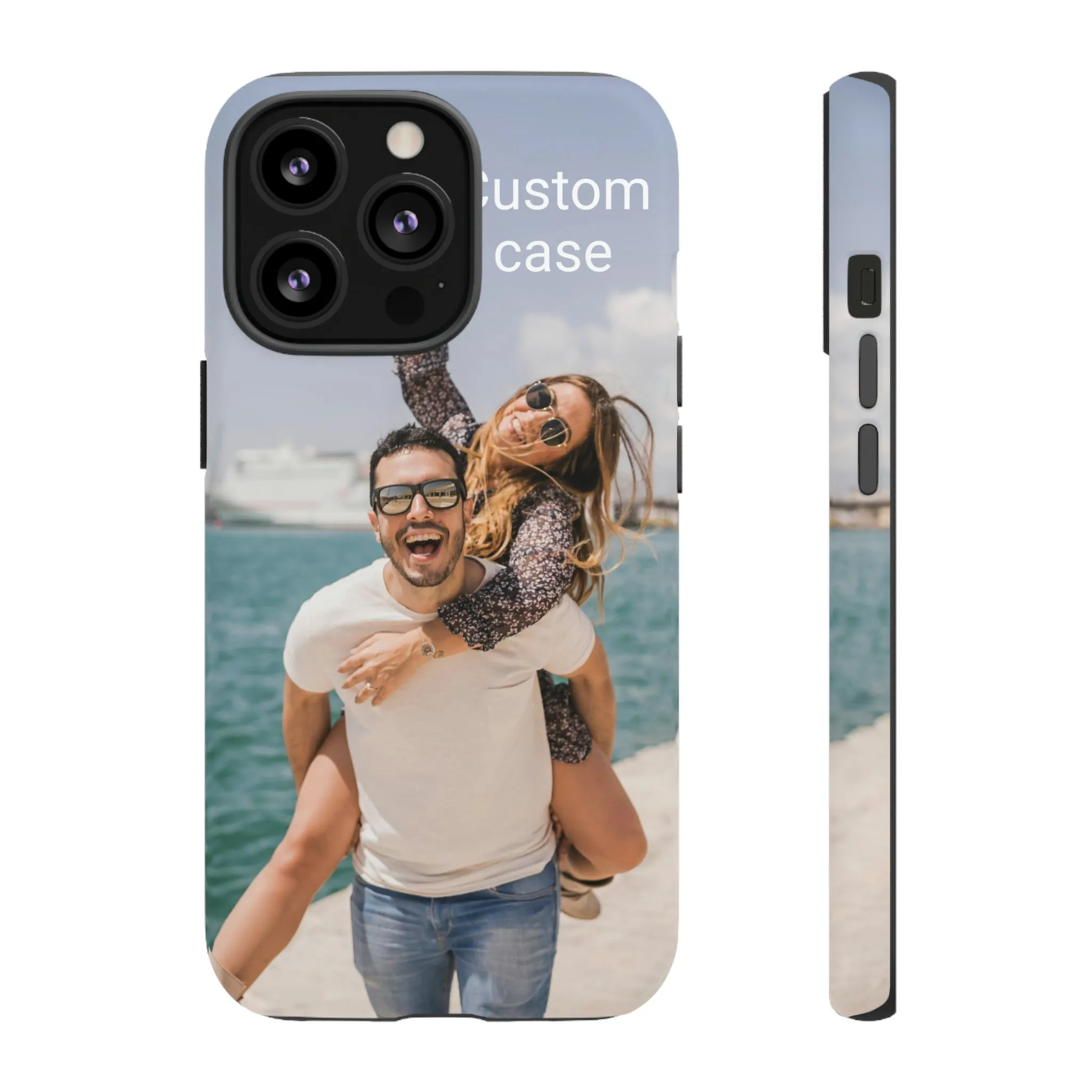 Custom Photo Tough Phone Case, Personalized Picture iPhone 15 14 13 Pro Max 12 11 8 Plus X XR XS Samsung Galaxy S23 Google Pixel