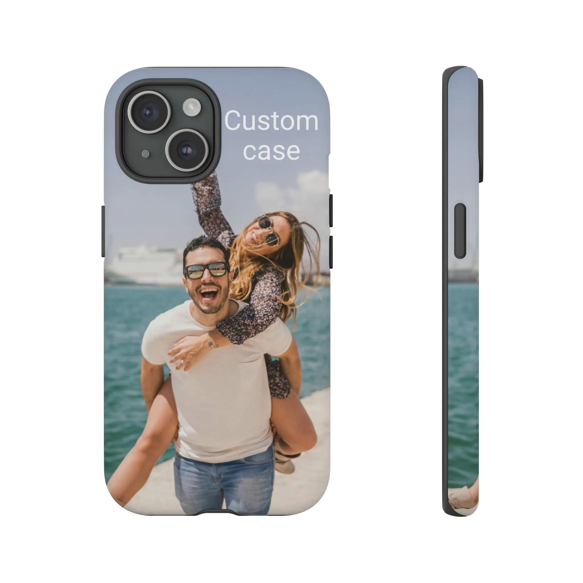 Custom Photo Tough Phone Case, Personalized Picture iPhone 15 14 13 Pro Max 12 11 8 Plus X XR XS Samsung Galaxy S23 Google Pixel