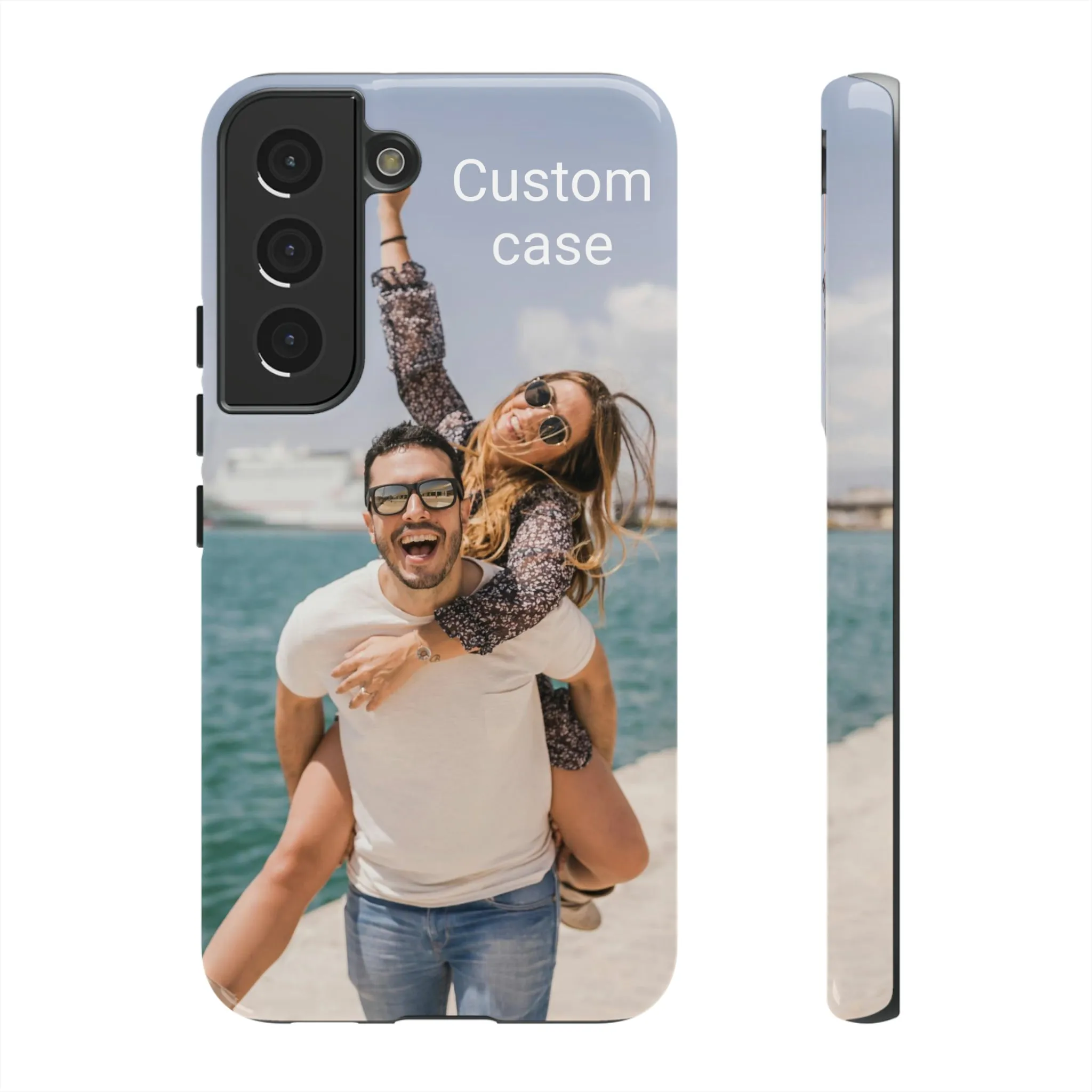 Custom Photo Tough Phone Case, Personalized Picture iPhone 15 14 13 Pro Max 12 11 8 Plus X XR XS Samsung Galaxy S23 Google Pixel