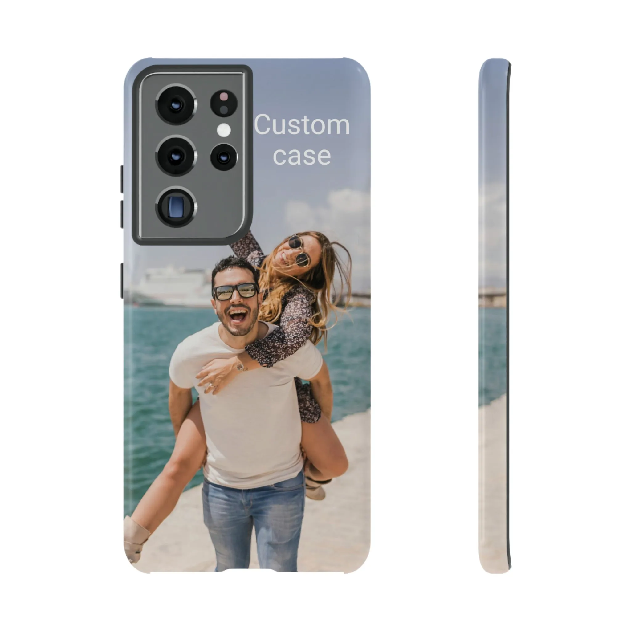 Custom Photo Tough Phone Case, Personalized Picture iPhone 15 14 13 Pro Max 12 11 8 Plus X XR XS Samsung Galaxy S23 Google Pixel