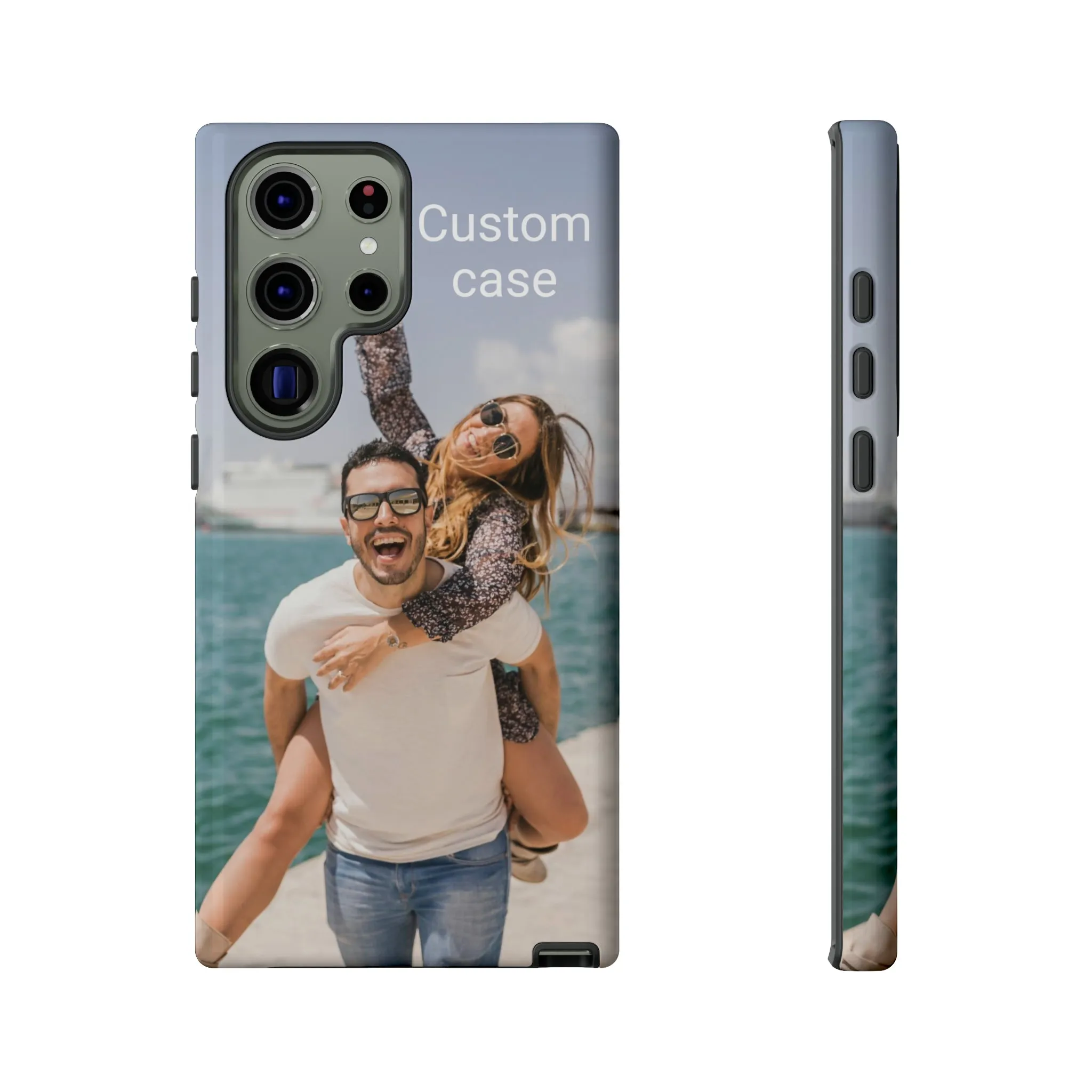 Custom Photo Tough Phone Case, Personalized Picture iPhone 15 14 13 Pro Max 12 11 8 Plus X XR XS Samsung Galaxy S23 Google Pixel