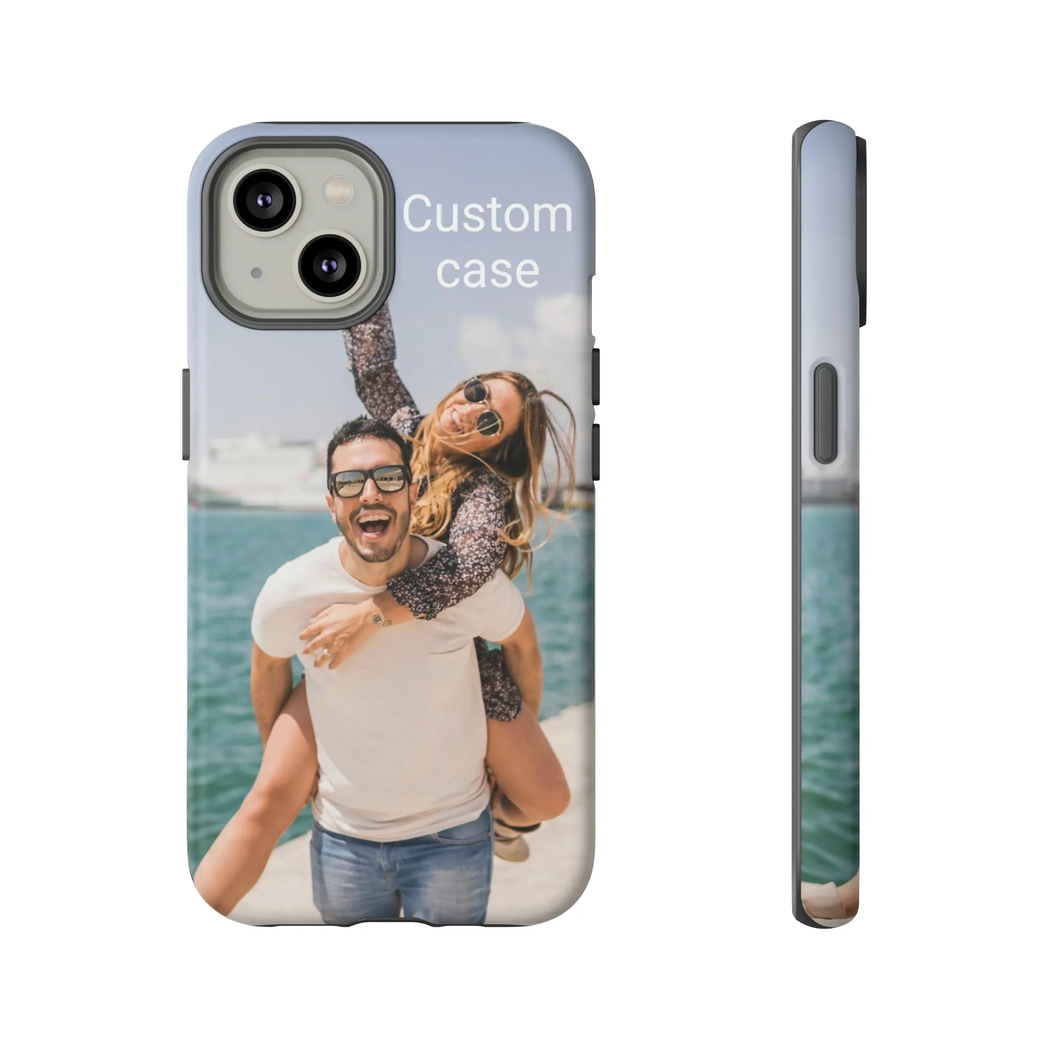 Custom Photo Tough Phone Case, Personalized Picture iPhone 15 14 13 Pro Max 12 11 8 Plus X XR XS Samsung Galaxy S23 Google Pixel