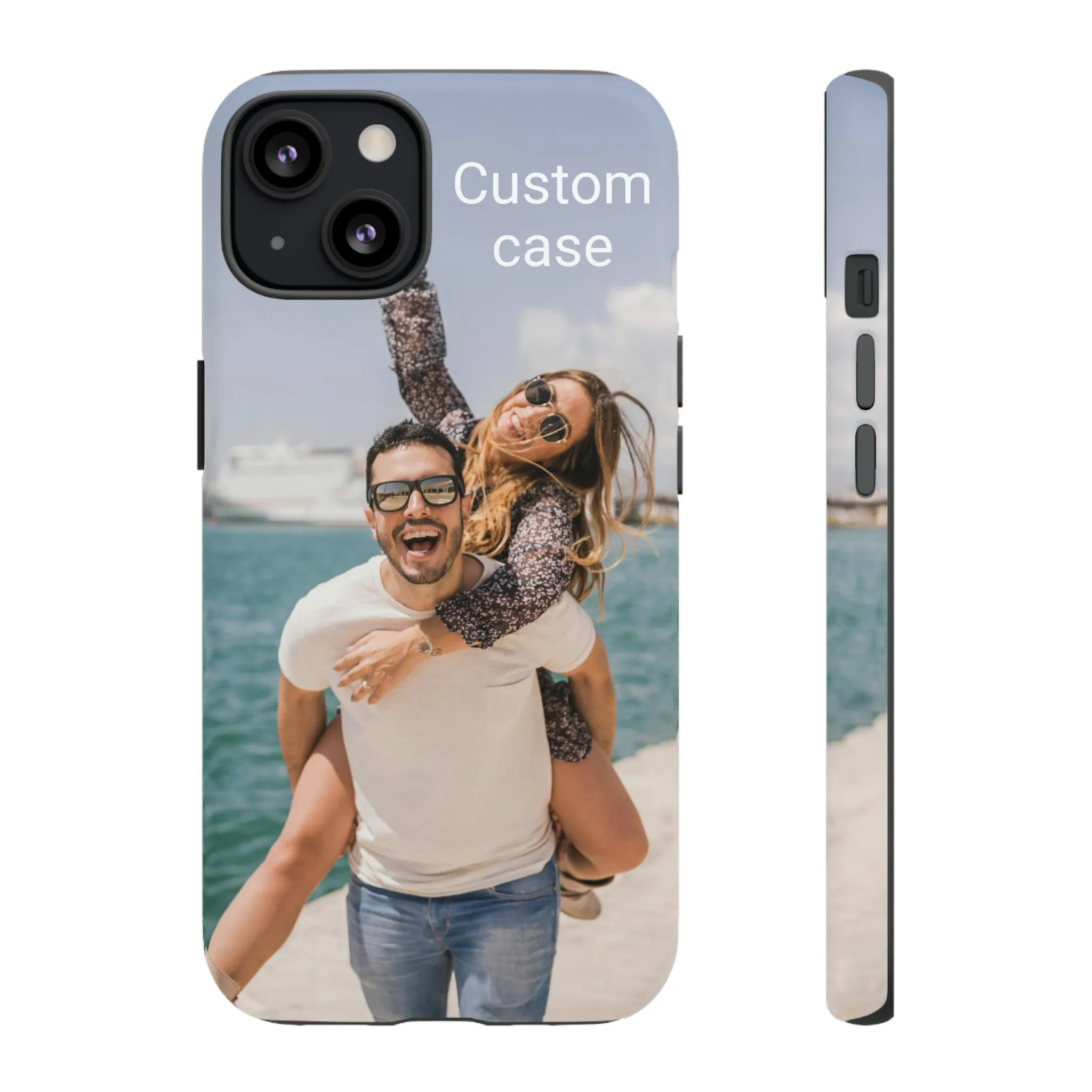 Custom Photo Tough Phone Case, Personalized Picture iPhone 15 14 13 Pro Max 12 11 8 Plus X XR XS Samsung Galaxy S23 Google Pixel