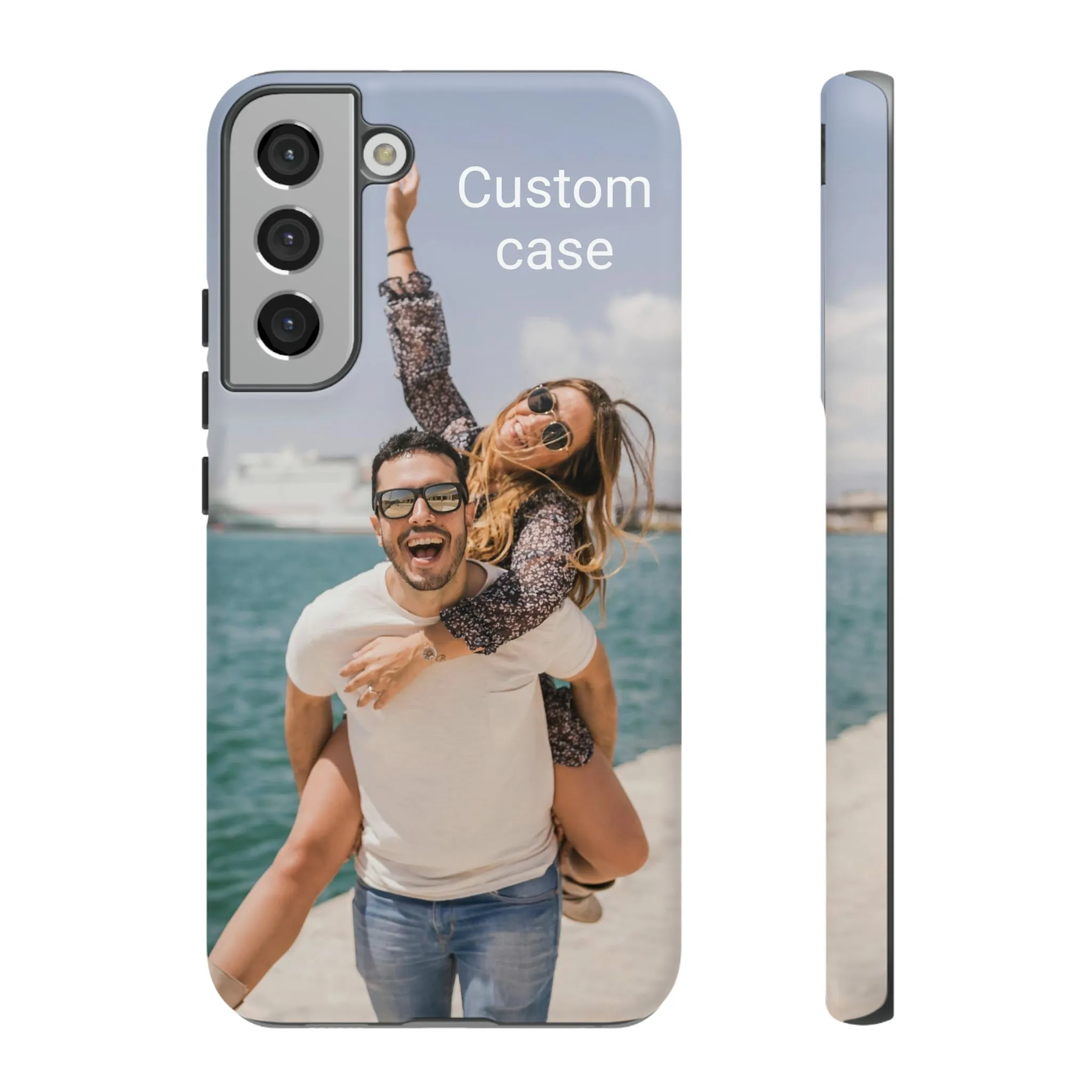 Custom Photo Tough Phone Case, Personalized Picture iPhone 15 14 13 Pro Max 12 11 8 Plus X XR XS Samsung Galaxy S23 Google Pixel