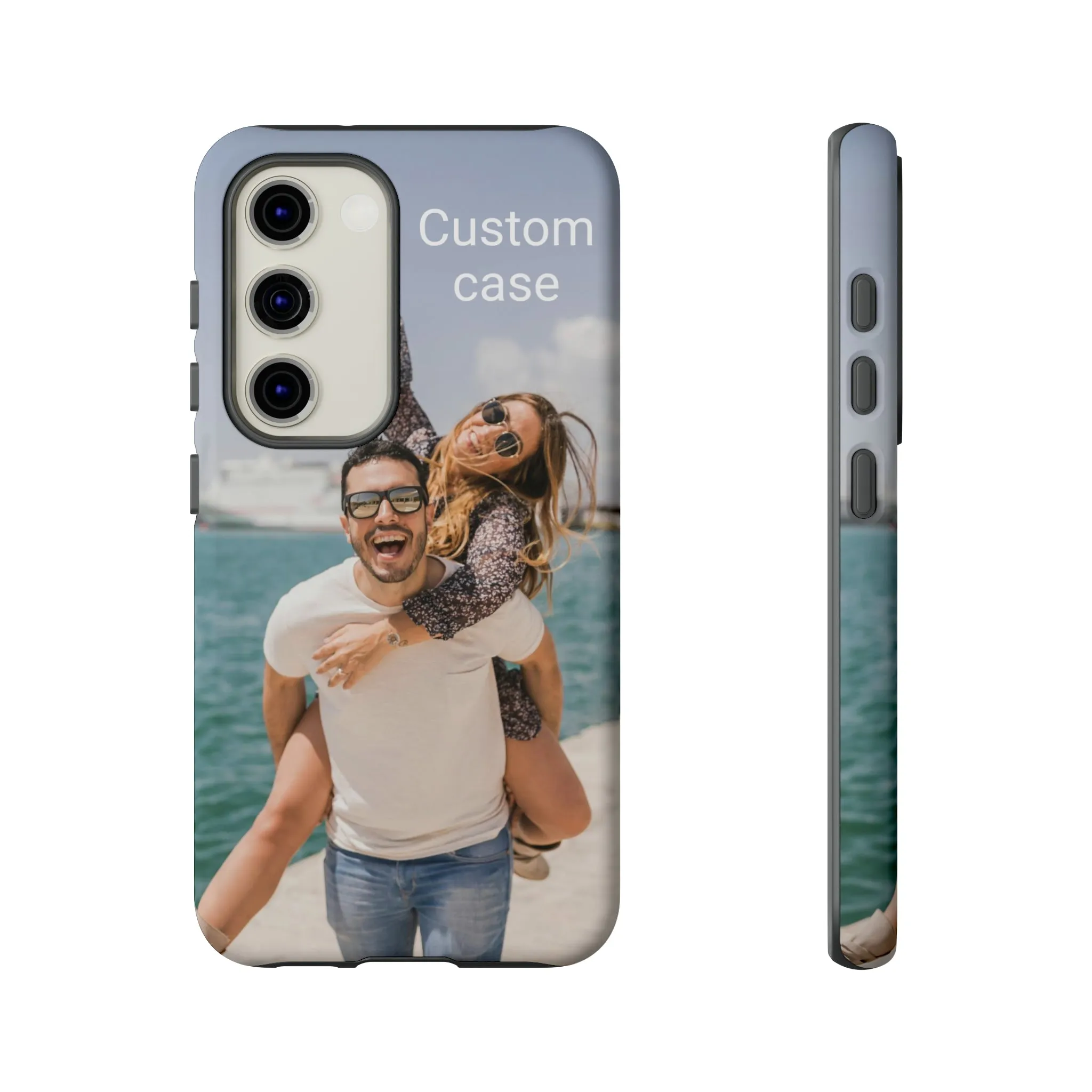 Custom Photo Tough Phone Case, Personalized Picture iPhone 15 14 13 Pro Max 12 11 8 Plus X XR XS Samsung Galaxy S23 Google Pixel