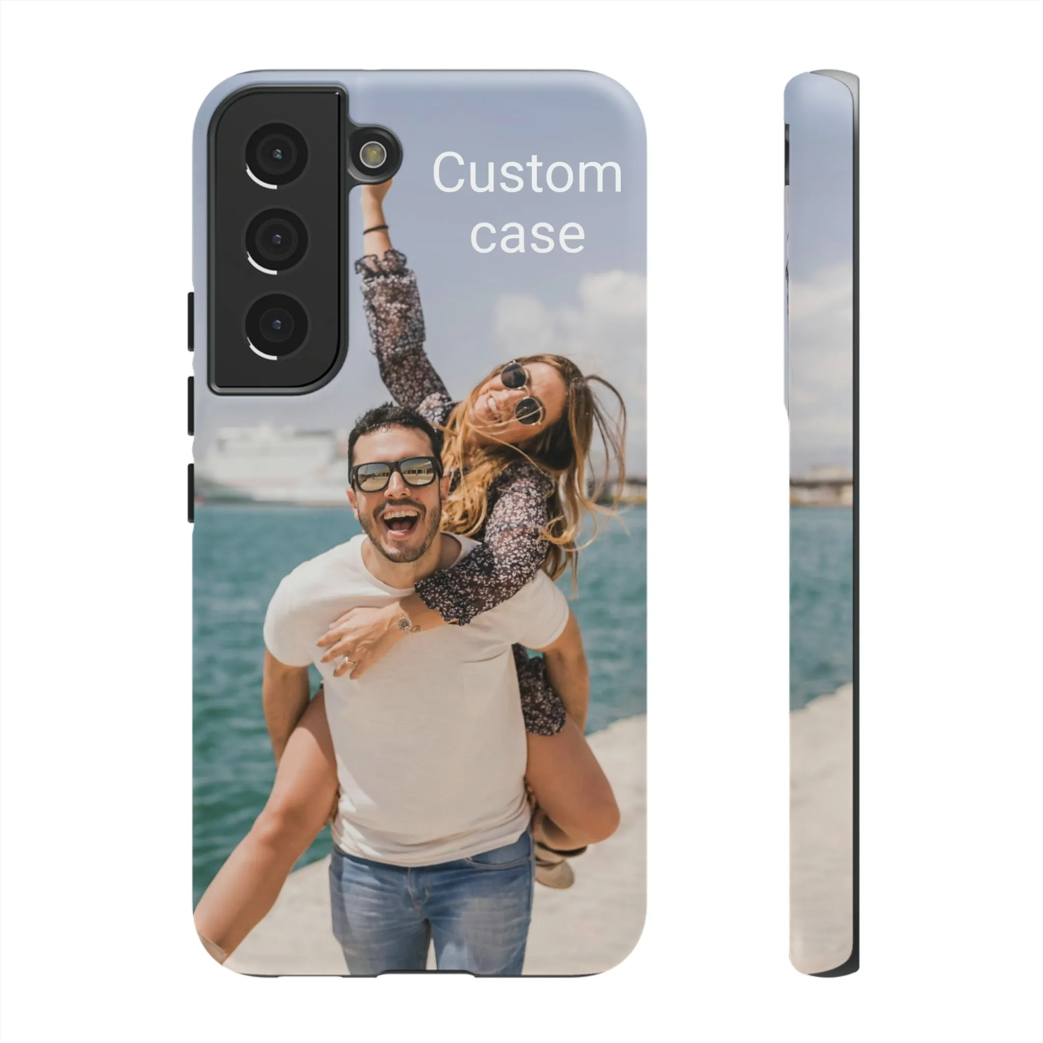 Custom Photo Tough Phone Case, Personalized Picture iPhone 15 14 13 Pro Max 12 11 8 Plus X XR XS Samsung Galaxy S23 Google Pixel