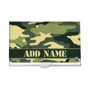 Custom Visiting Card Holder Case - Army Camo