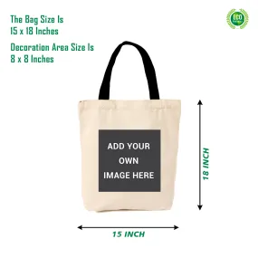 Customised Printed Tote Bag Size 15 X 18 Inches.