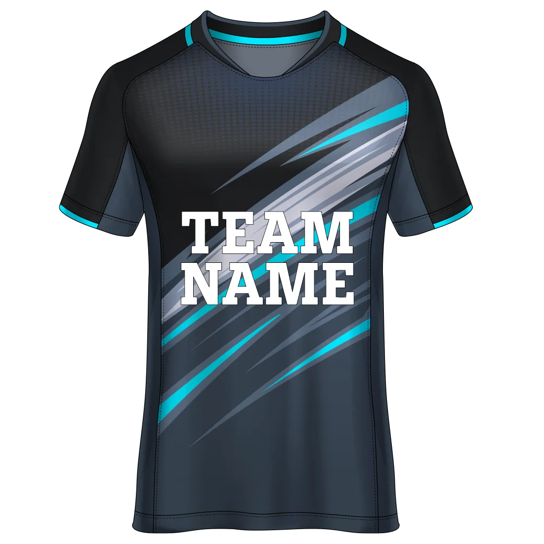 Customised Sublimation All Over Printed T-Shirt Unisex Football Sports Jersey Player Name, Player Number,Team Name . 1717408711