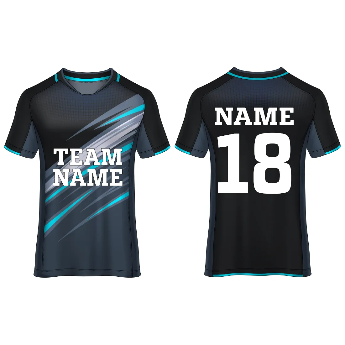 Customised Sublimation All Over Printed T-Shirt Unisex Football Sports Jersey Player Name, Player Number,Team Name . 1717408711