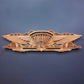 Customized Antique Skydiving Award Wooden Wall Decor