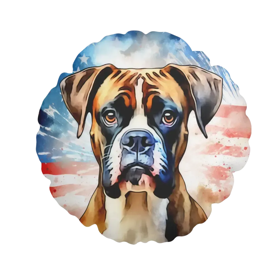 Customized Business Gifts, business holiday gifts Personalized America Round Pillow, Custom Pet Round Pillow, Print On Demand Pillow