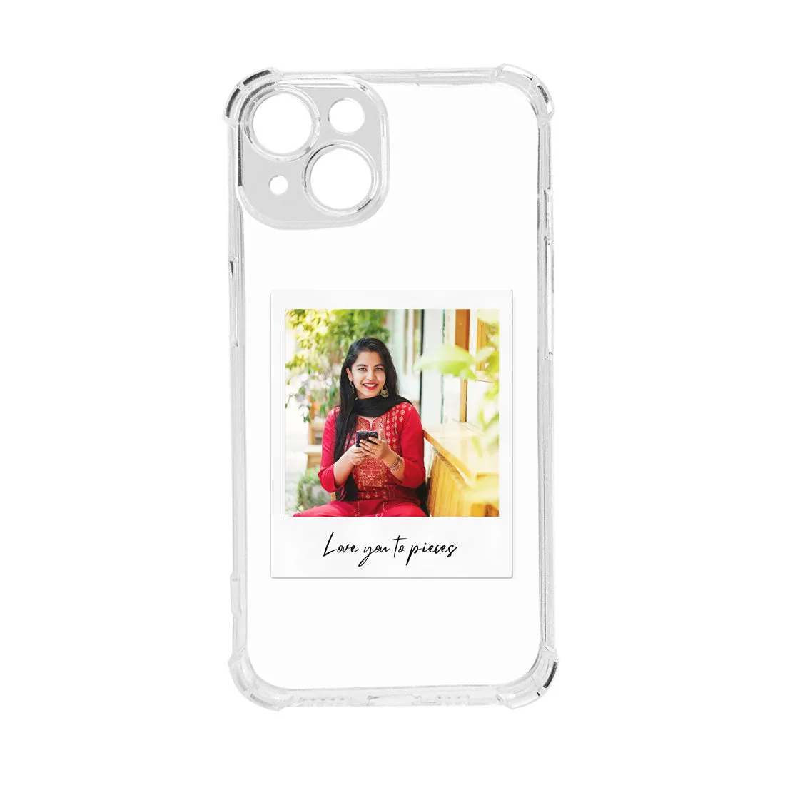 Customized IPhone 15 Back Cover with Camera Protection - Clear Case with Photo TPU Flexible Cover