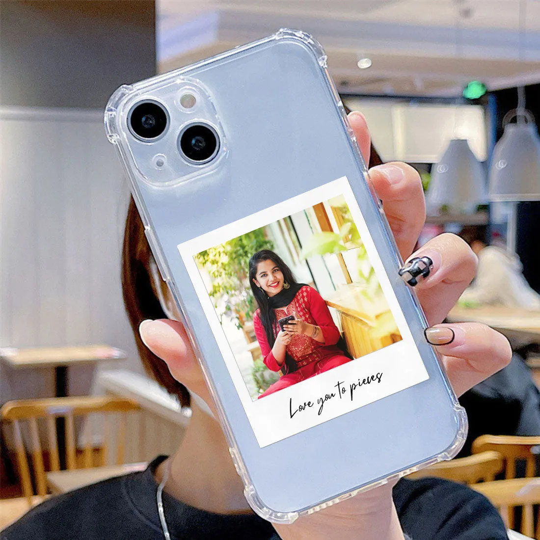 Customized IPhone 15 Back Cover with Camera Protection - Clear Case with Photo TPU Flexible Cover