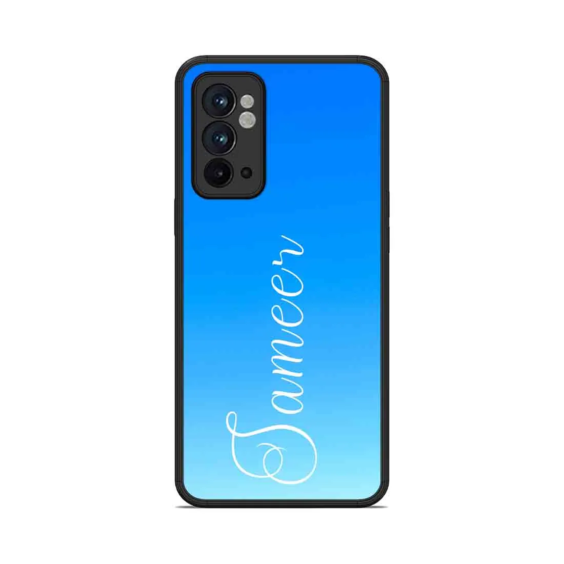 Customized Oneplus 9RT Back Cover with Name Sky Blue Phone Case - Blue Sea