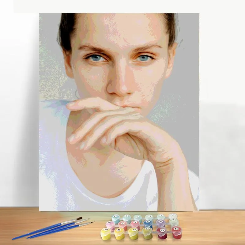 Customized paint by numbers kit - Oil Painting Portraits From Photos