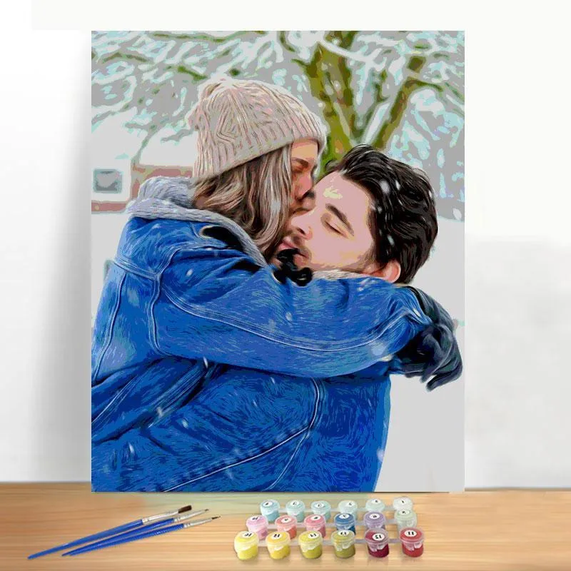 Customized paint by numbers kit - Oil Painting Portraits From Photos