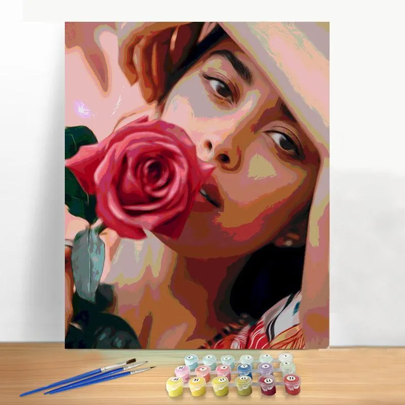 Customized paint by numbers kit - Oil Painting Portraits From Photos