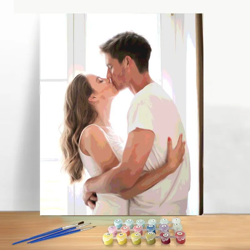 Customized paint by numbers kit - Oil Painting Portraits From Photos