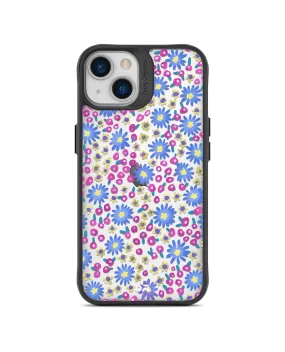 DailyObjects Glittering Daisy Black Hybrid Clear Case Cover For iPhone 13 Mini