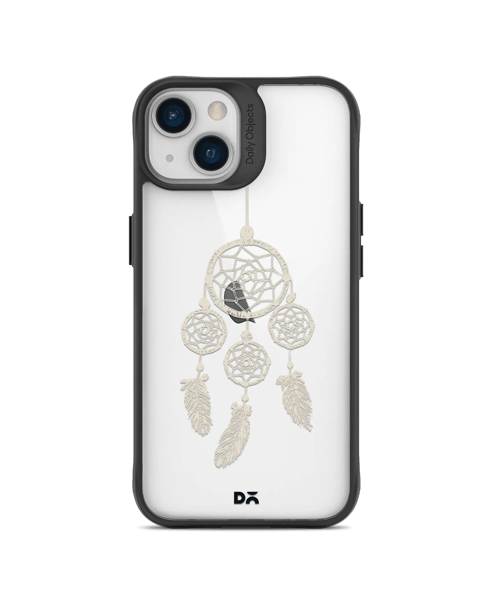 DailyObjects Off White Dreams Black Hybrid Clear Case Cover For iPhone 13 Mini