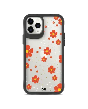 DailyObjects Orange Cosmos Black Hybrid Clear Case Cover For iPhone 11 Pro