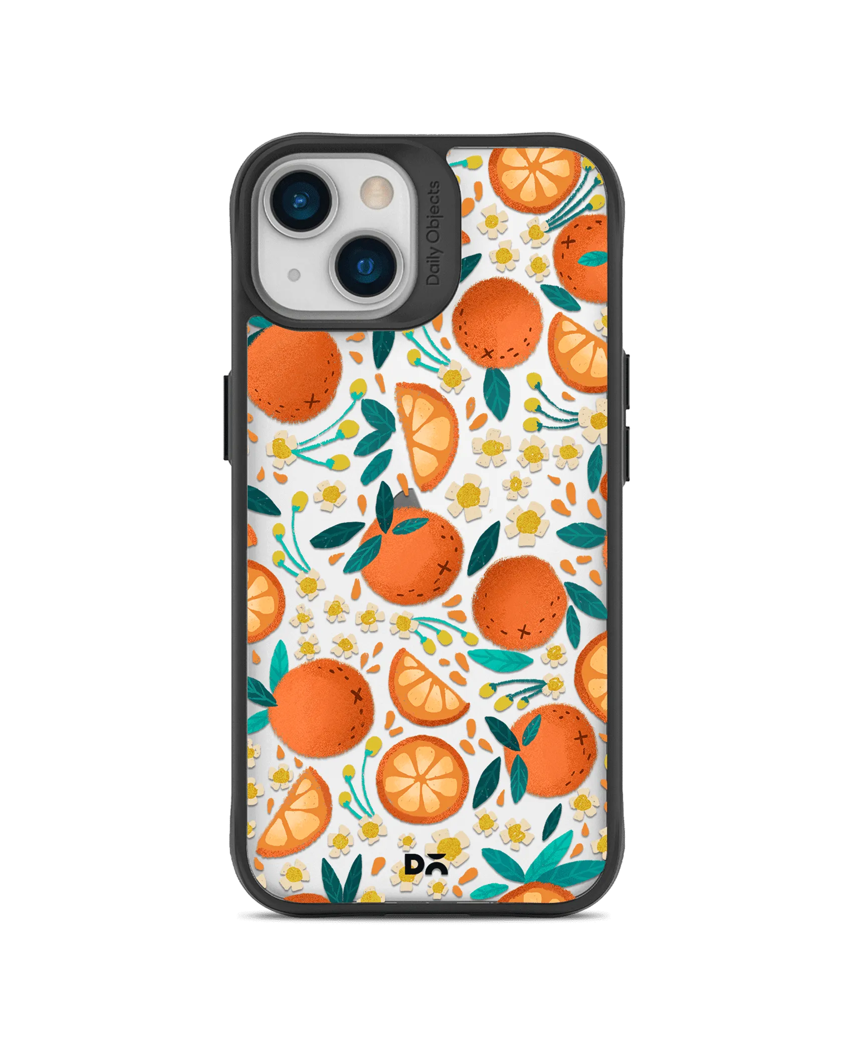 DailyObjects Orange Haul Black Hybrid Clear Case Cover For iPhone 13 Mini