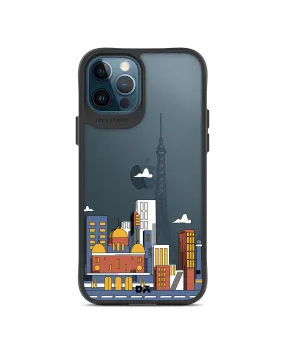 DailyObjects Paris Skyline Black Hybrid Clear Case Cover For iPhone 12 Pro Max