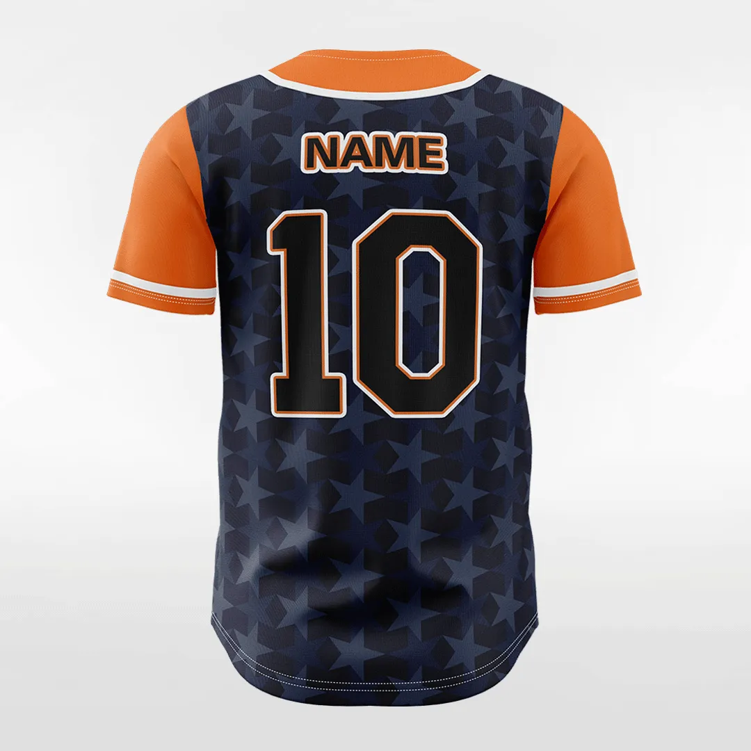 Dark Star - Customized Men's Sublimated Button Down Baseball Jersey