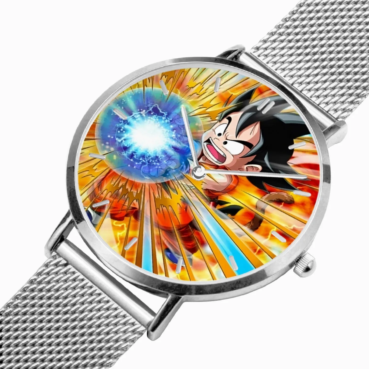 DBZ-Store Vibrant Energy Kid Goku Blue Kamehameha Watch