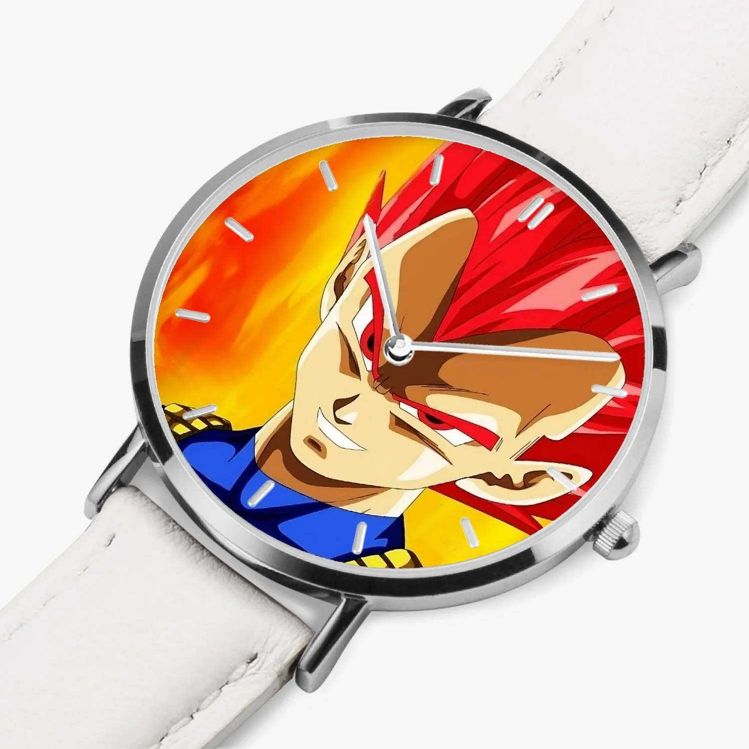 DBZ-Store Vibrant Vegeta Super Saiyan Red God Watch