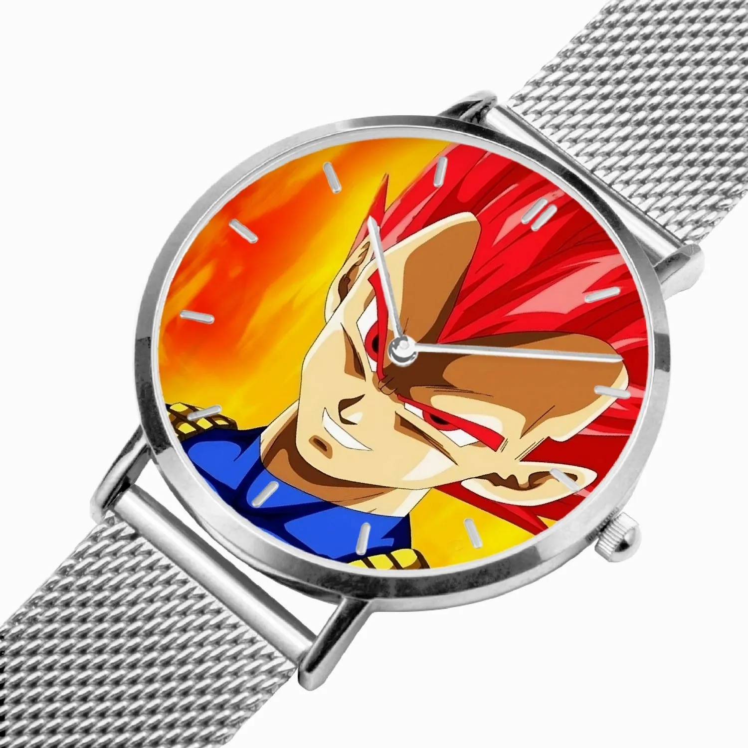 DBZ-Store Vibrant Vegeta Super Saiyan Red God Watch