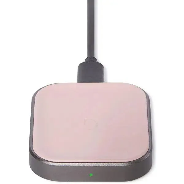 Decoded Wireless Airpod Fast Pad Charger - Compatiable with AirPod and AirPod Pro Qi Charging- Pink