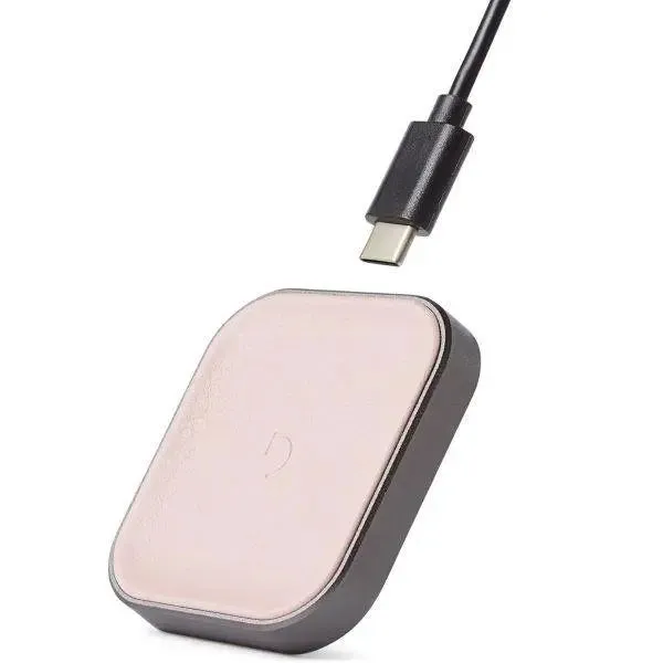 Decoded Wireless Airpod Fast Pad Charger - Compatiable with AirPod and AirPod Pro Qi Charging- Pink