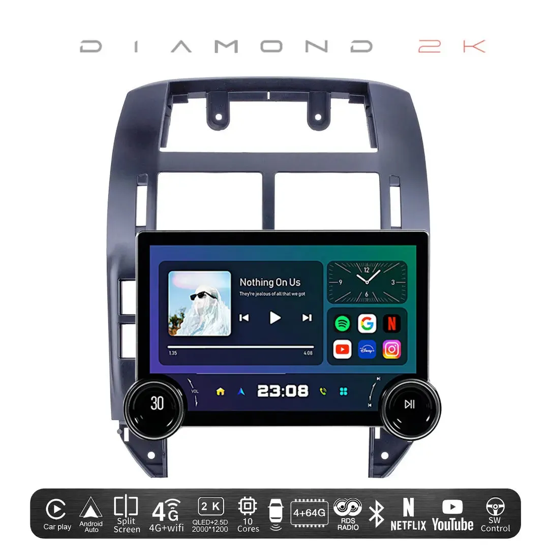 Diamond 2K - 11.5 Inch Dual Knob Android Multimedia Entertainment Unit -  VW Polo 9N3 / Vivo (05-17)